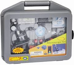 100x-900x Zoom Die-cast Microscope Set in Hand Carrying Case