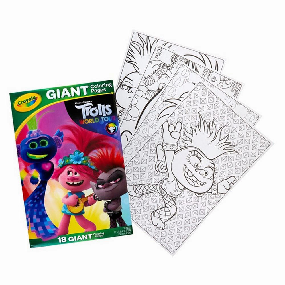 18 page Giant Coloring Pages - Trolls World Tour