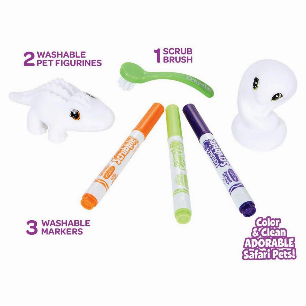 2 ct. Scribble Scrubbie Safari, Pack 1 (Croc/Cobra)