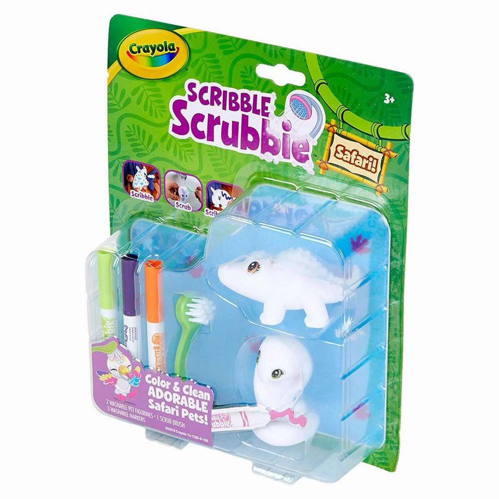 2 ct. Scribble Scrubbie Safari, Pack 1 (Croc/Cobra)
