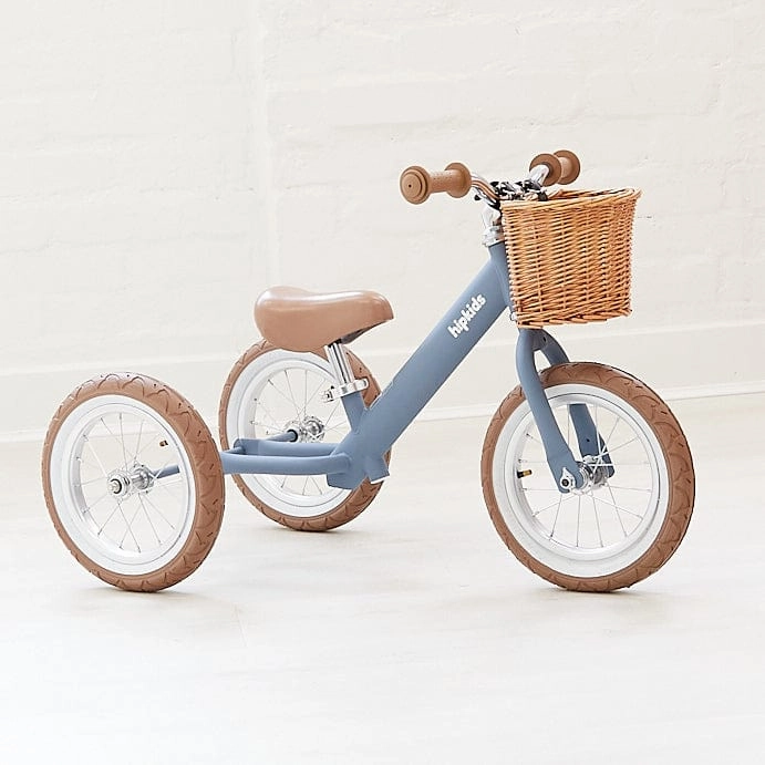 2 in 1 Steel Trike/Balance Bike (incl. wicker basket)