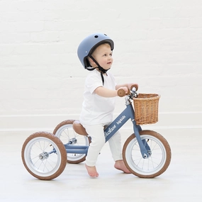 2 in 1 Steel Trike/Balance Bike (incl. wicker basket)