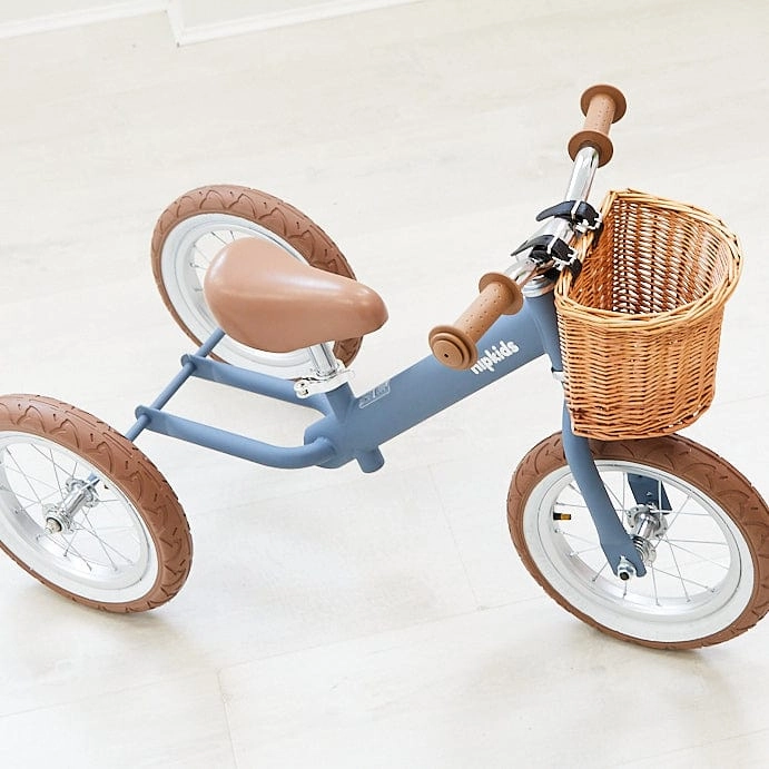 2 in 1 Steel Trike/Balance Bike (incl. wicker basket)
