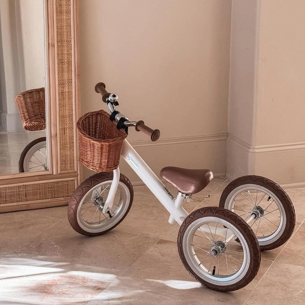 2 in 1 Steel Trike/Balance Bike (incl. wicker basket)