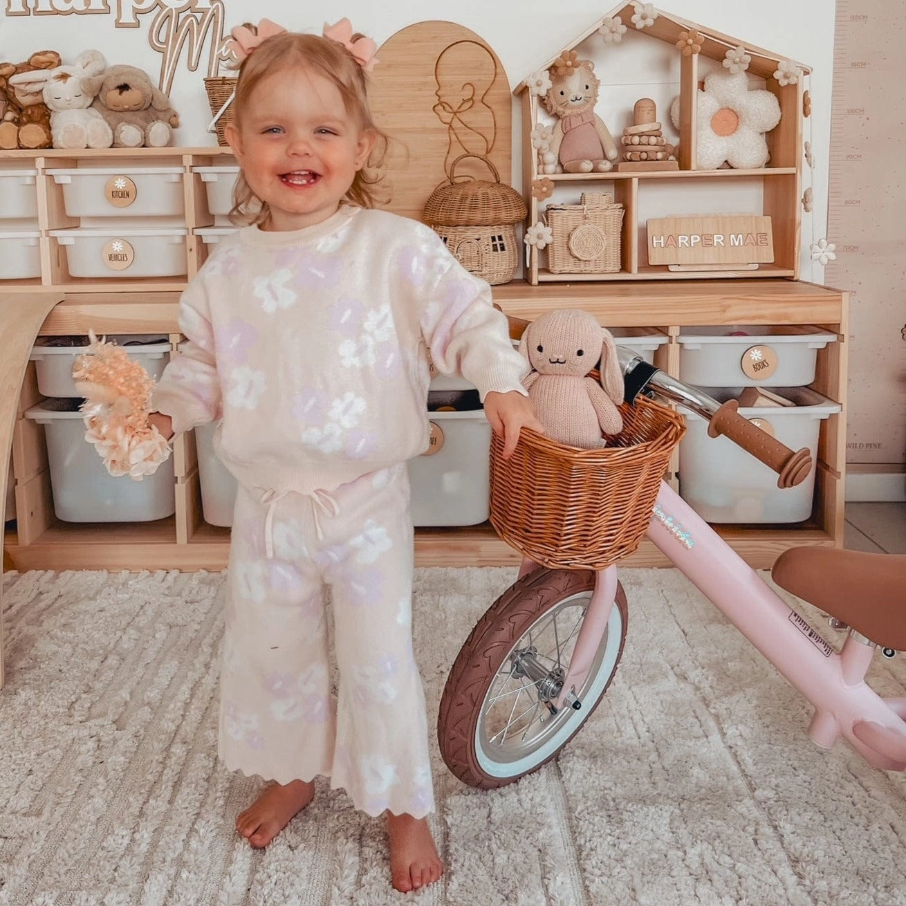 2 in 1 Steel Trike/Balance Bike (incl. wicker basket)