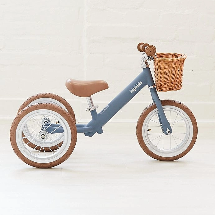 2 in 1 Steel Trike/Balance Bike (incl. wicker basket)