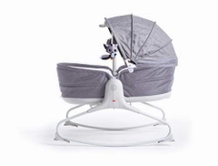 3 in 1 Rocker Napper Grey Cozy with Canopy