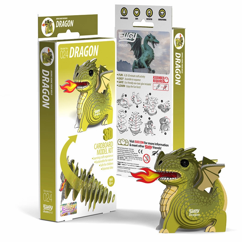3D Cardboard Model Kit - Dragon