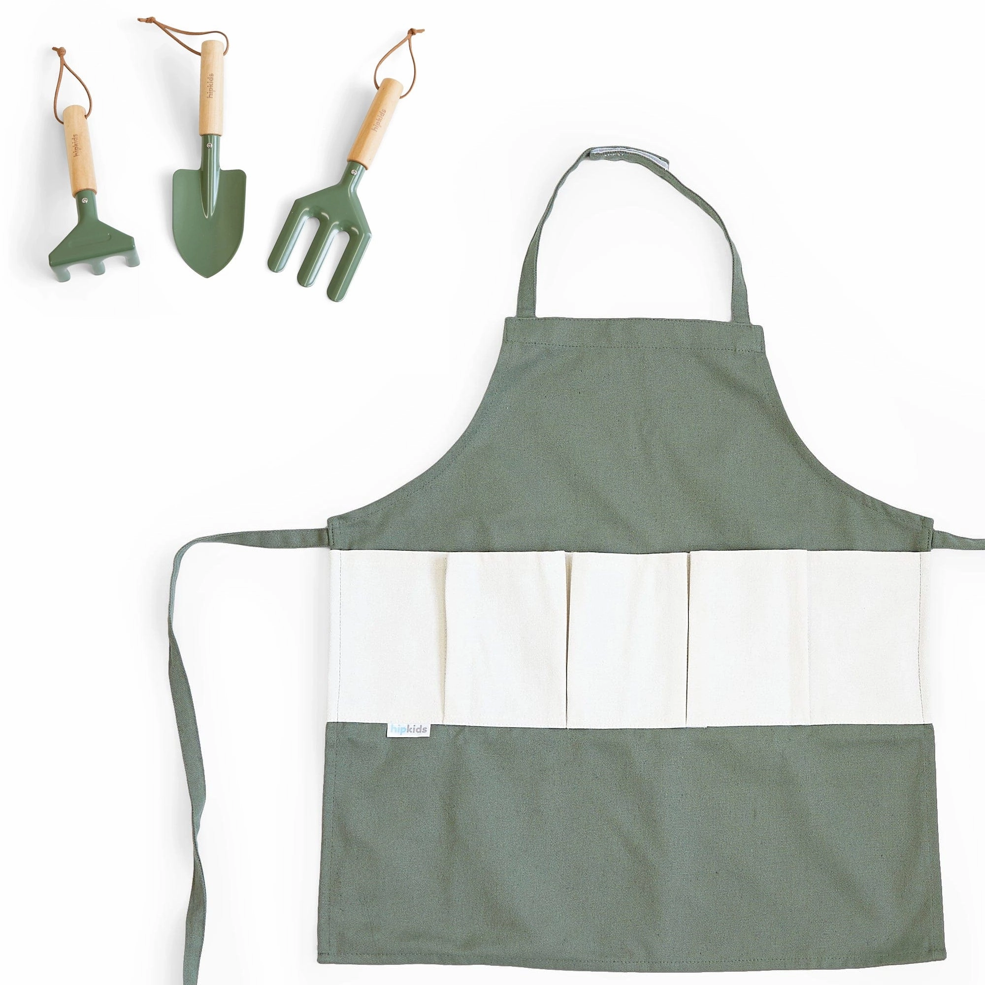 3pc Garden Tool Set & Apron Bundle