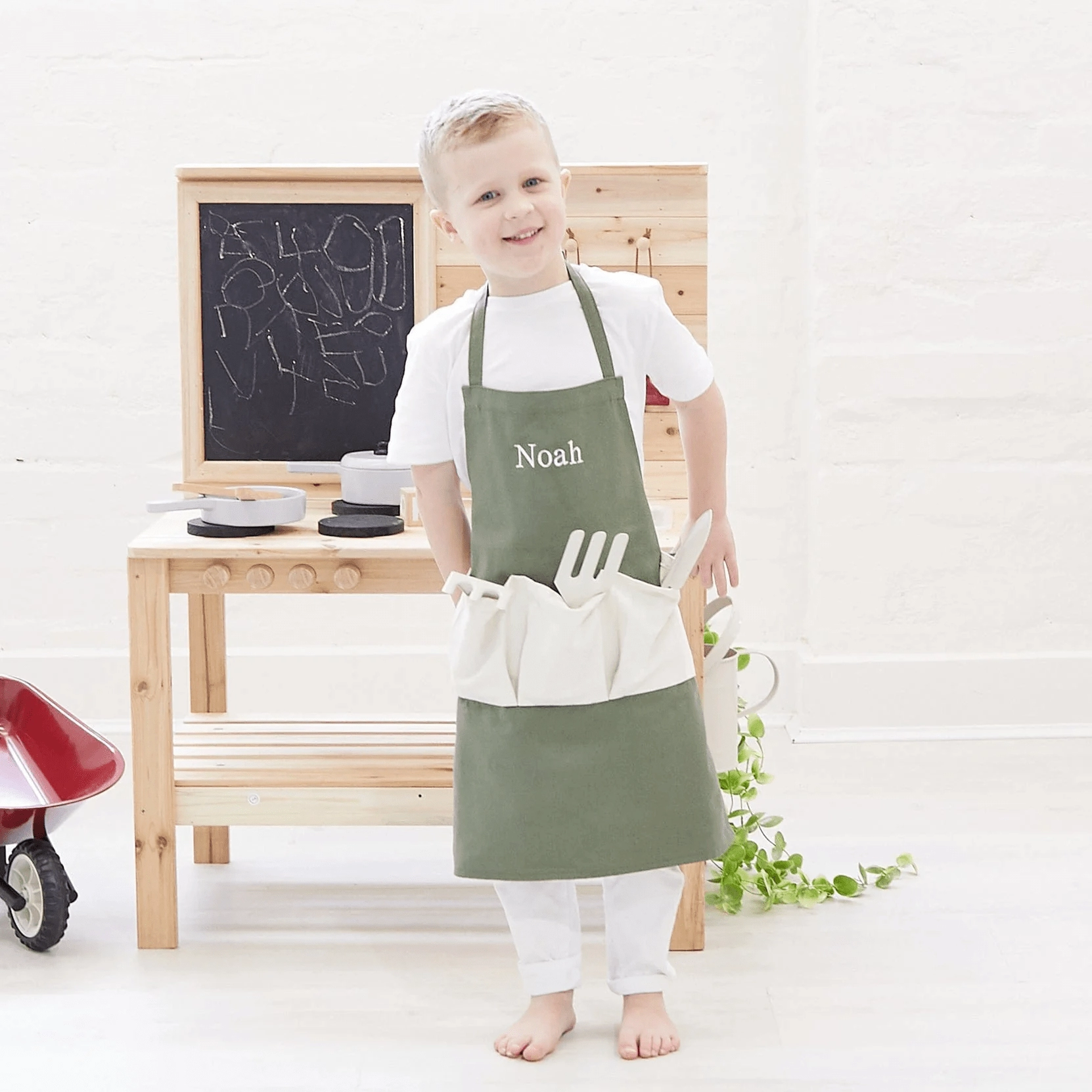 3pc Garden Tool Set & Apron Bundle
