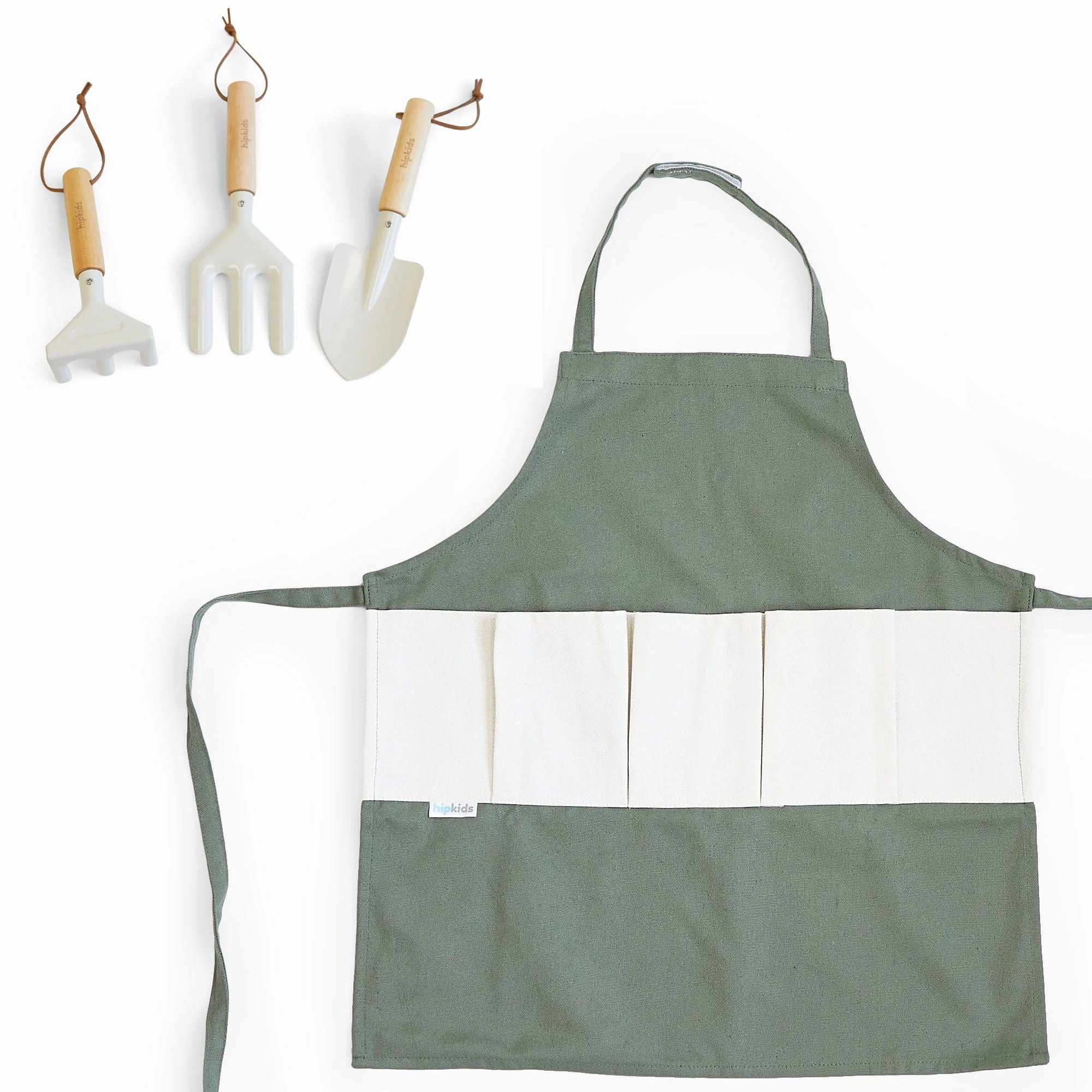 3pc Garden Tool Set & Apron Bundle