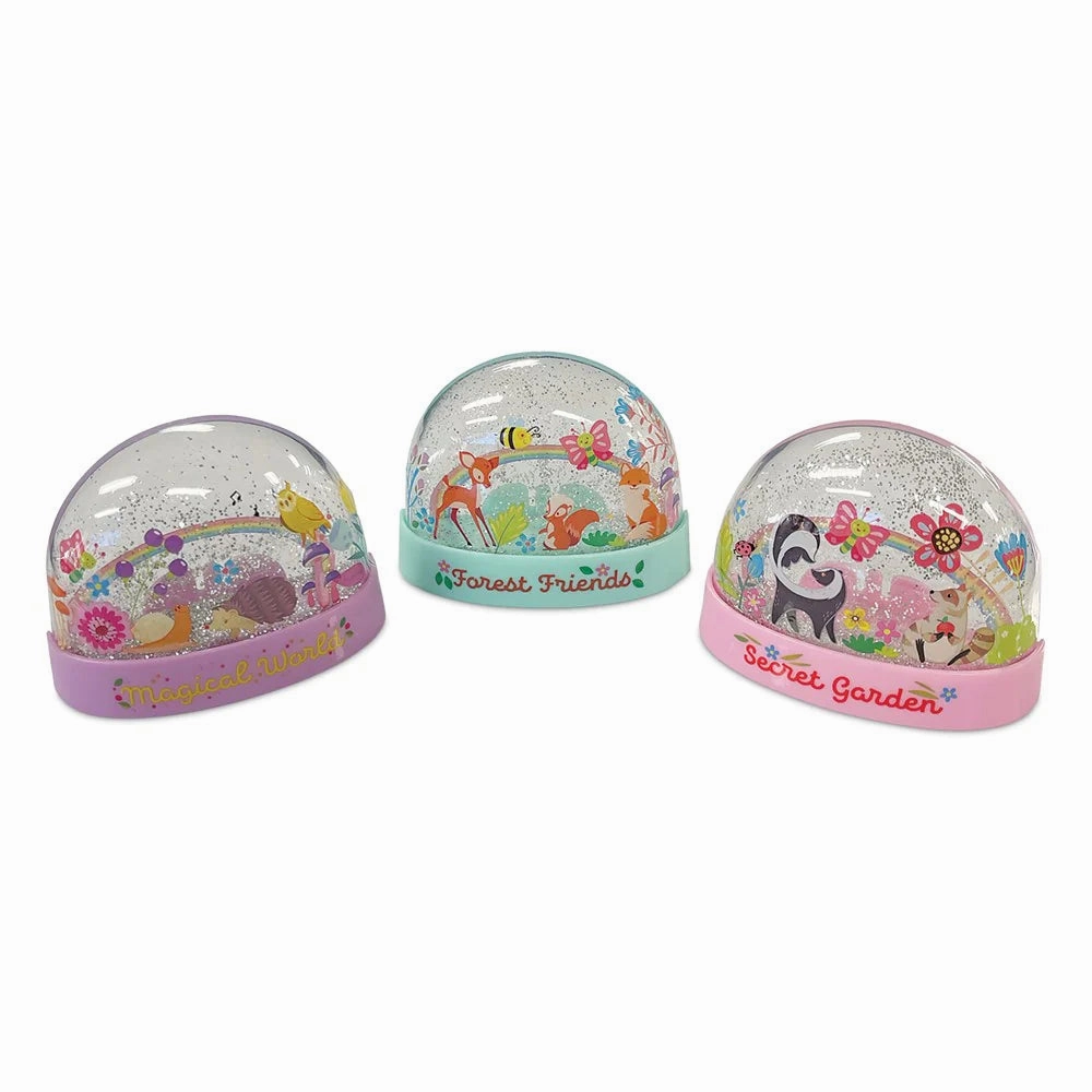 4M Kidzmaker - Mini Glitter Rainbow Water Domes