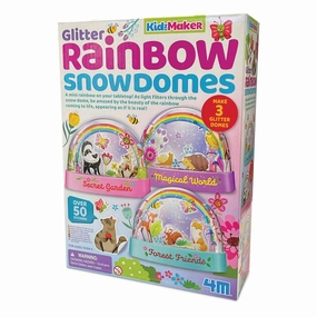 4M Kidzmaker - Mini Glitter Rainbow Water Domes