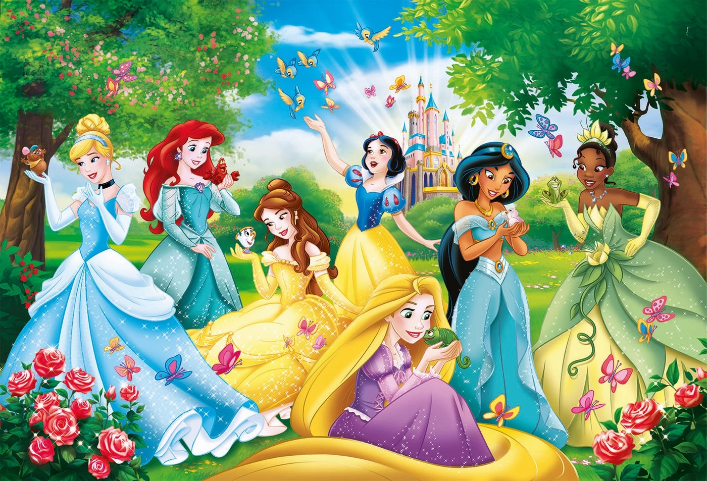 60pcs Supercolor Disney Princess Puzzle