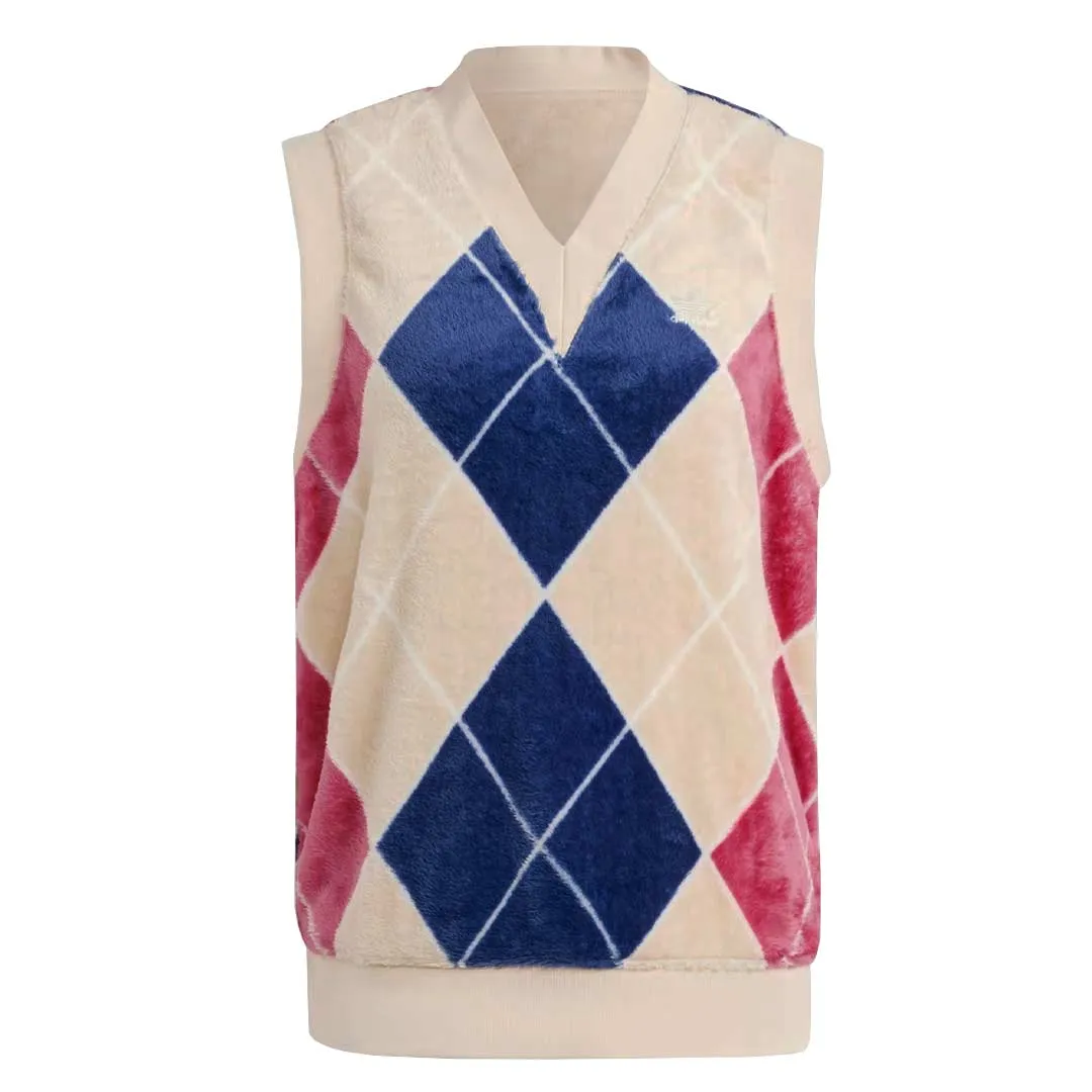 adidas - Women's Argyle Fluffy V-Neck Vest (II5635)