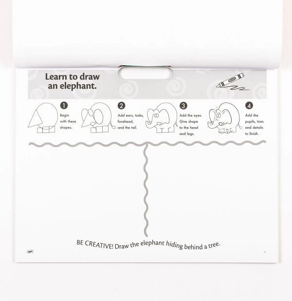 Alligator Crayola Learn to Draw Artist Pad - English