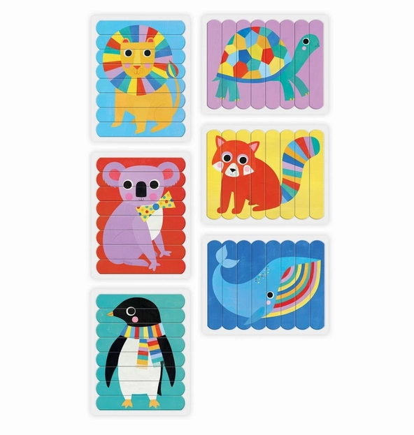 Animals of the World Puzzle Sticks - Mudpuppy