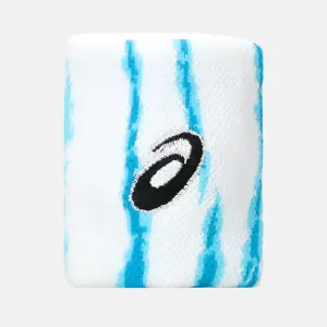 Asics Graphic Unisex Wristband -Brilliant White/Mako Blue Asics Shoes