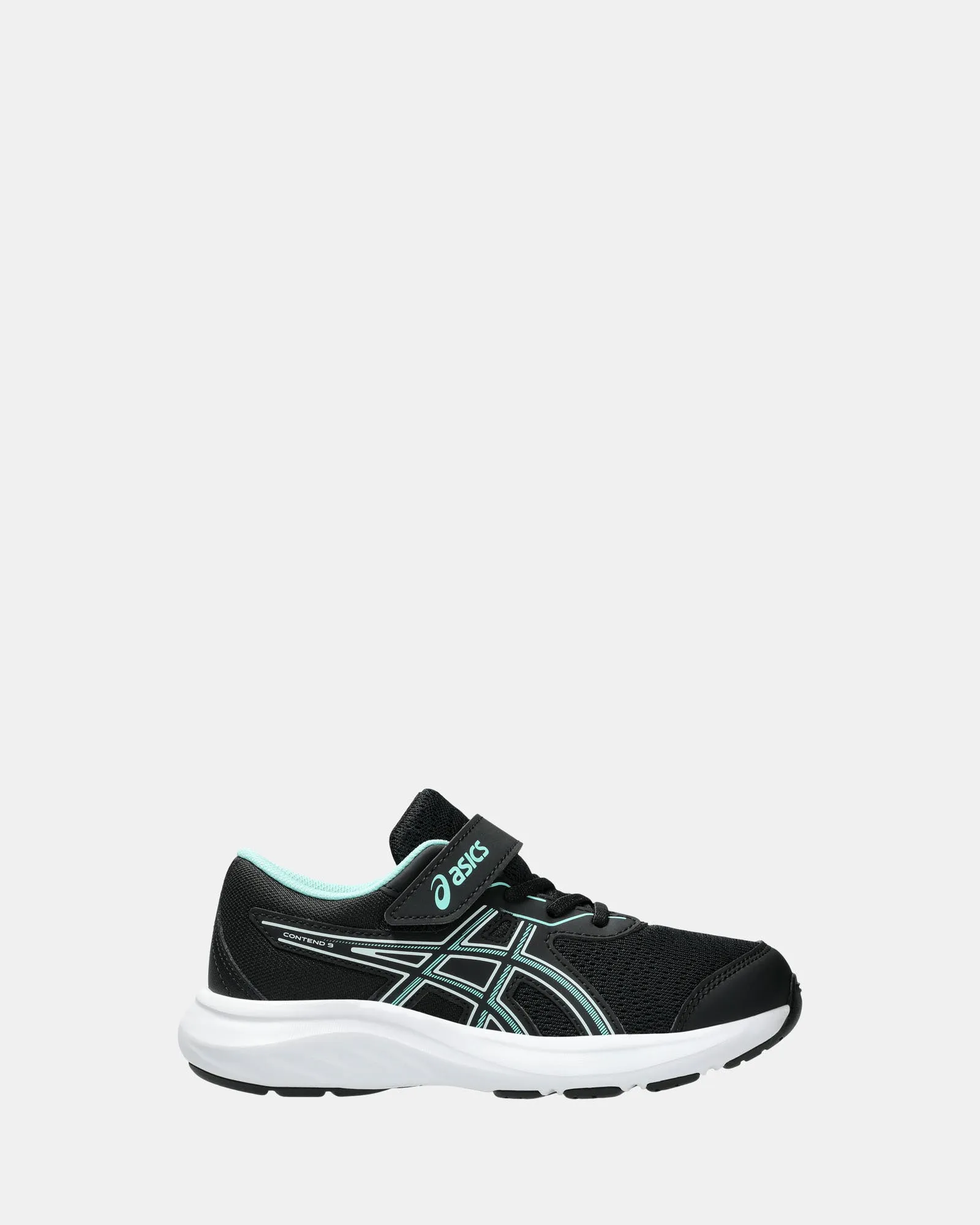 Asics Kids' Shoes Contend 9 Ps G Black/Illuminate Mint