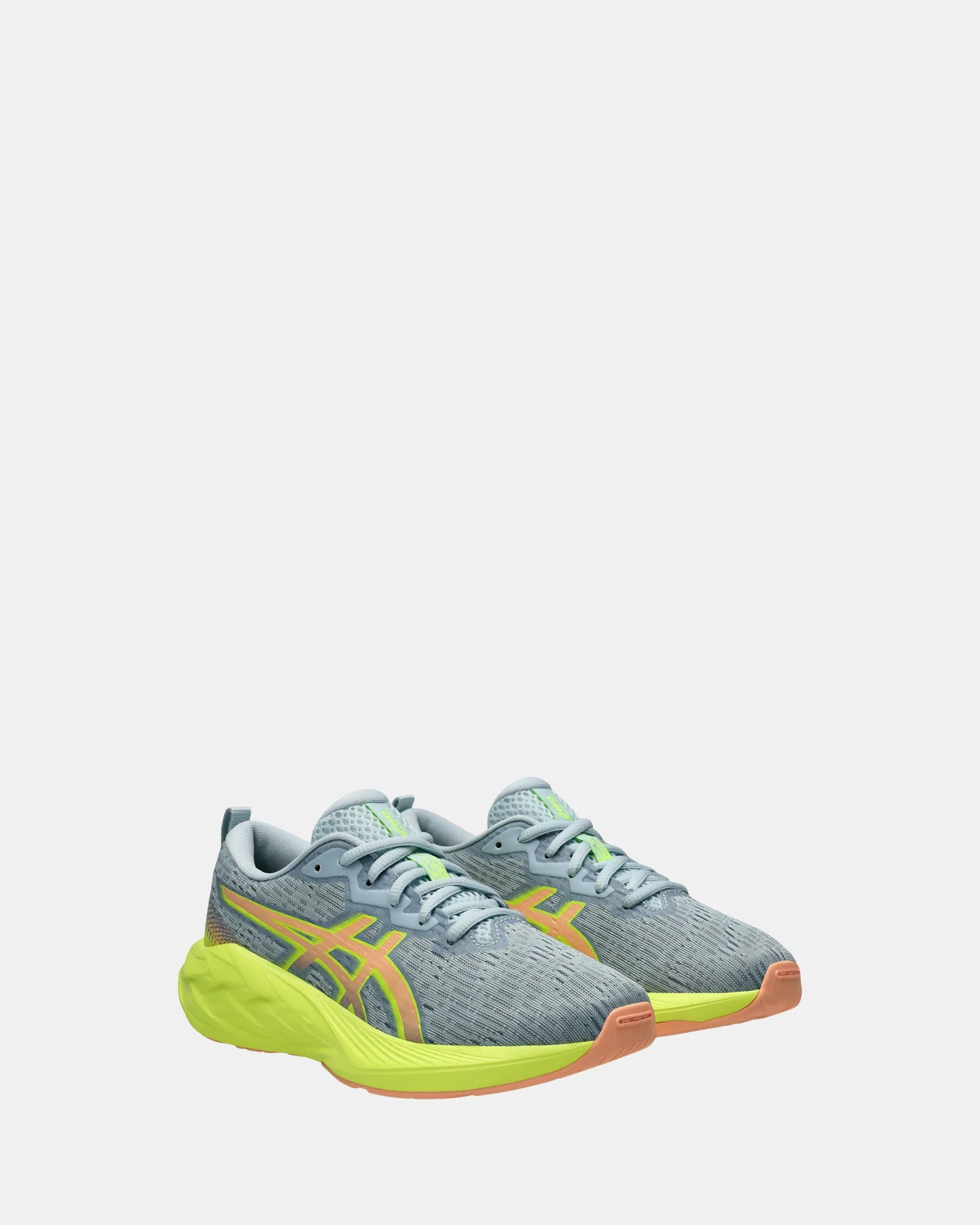 Asics Kids' Shoes Novablast 4 Grade School Cool Grey/Bright Sunstone