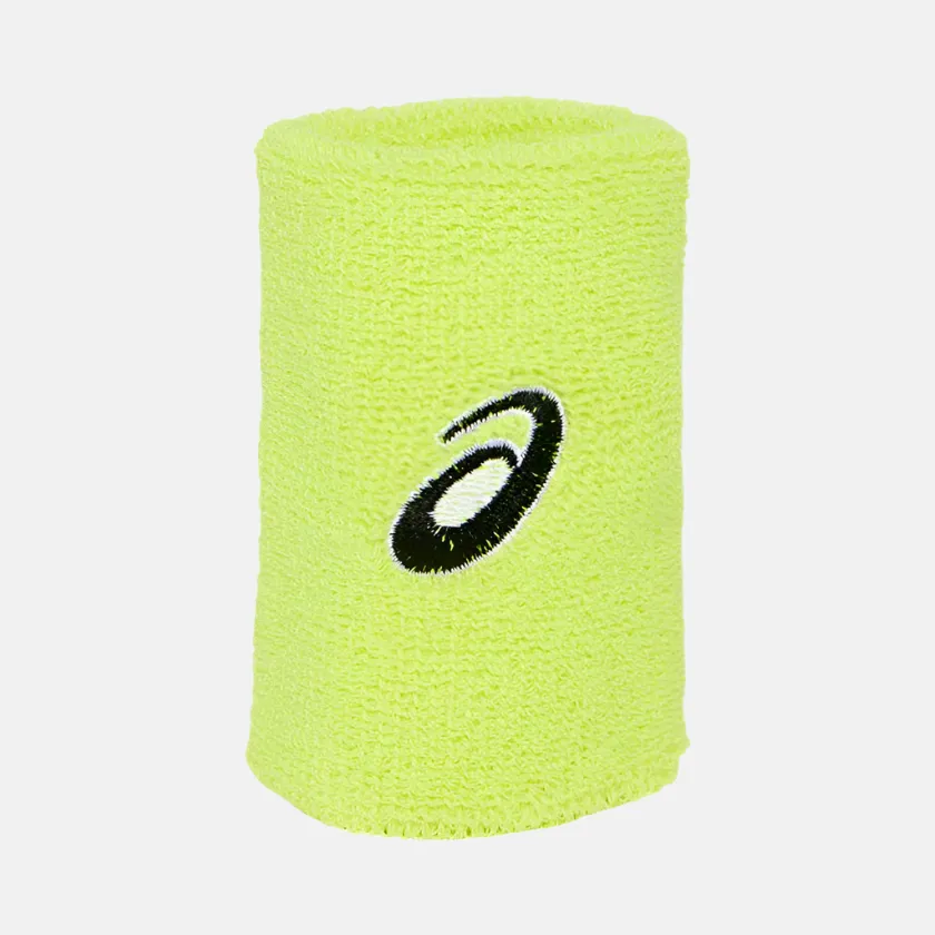 Asics Unisex Tennis Wrist Band -Safety Yellow/Faded Orange Asics Shoes