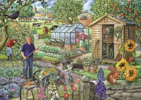 At The Allotment - BIG 500 Piece Jigsaw Puzzle