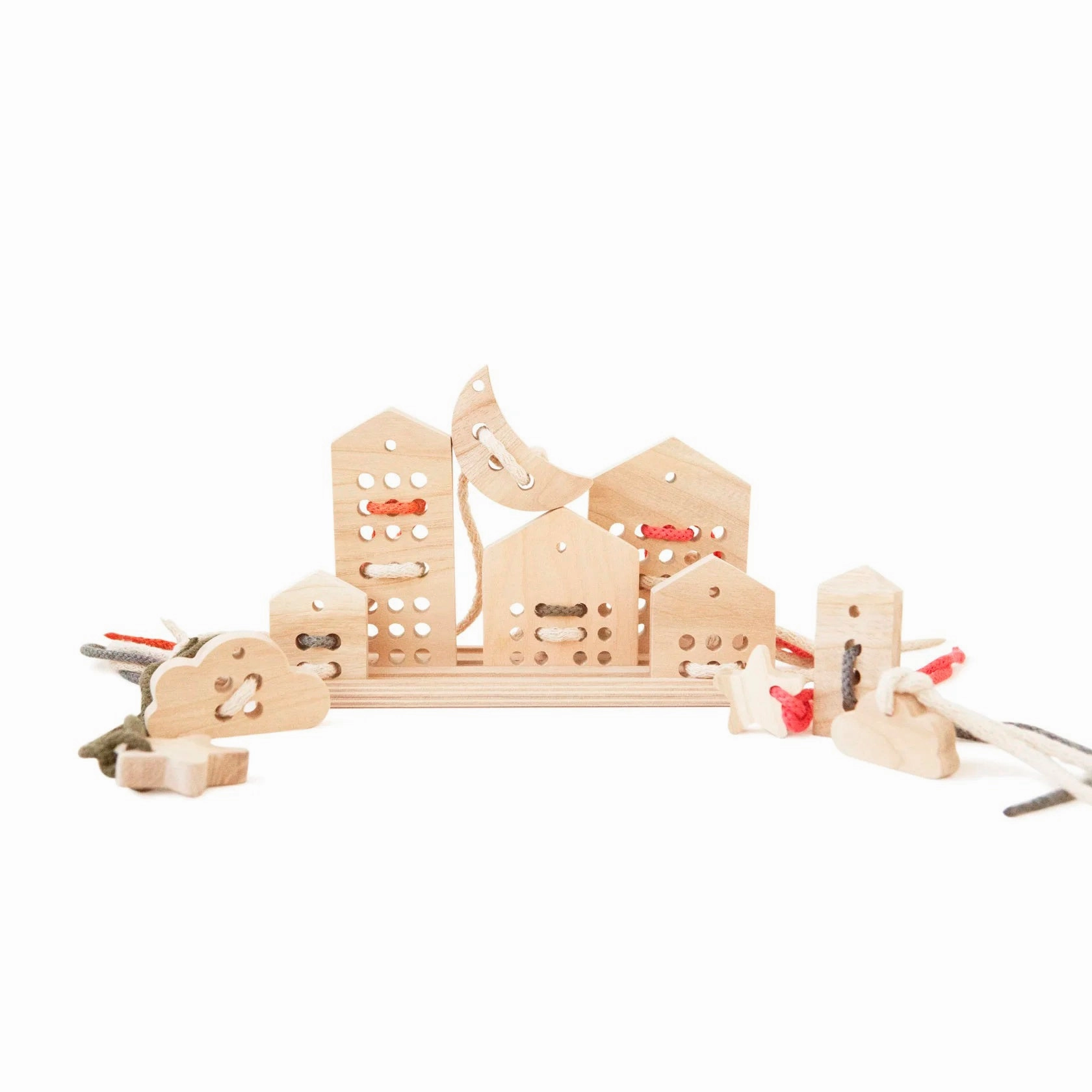 babai Lacing Toy Set Natural