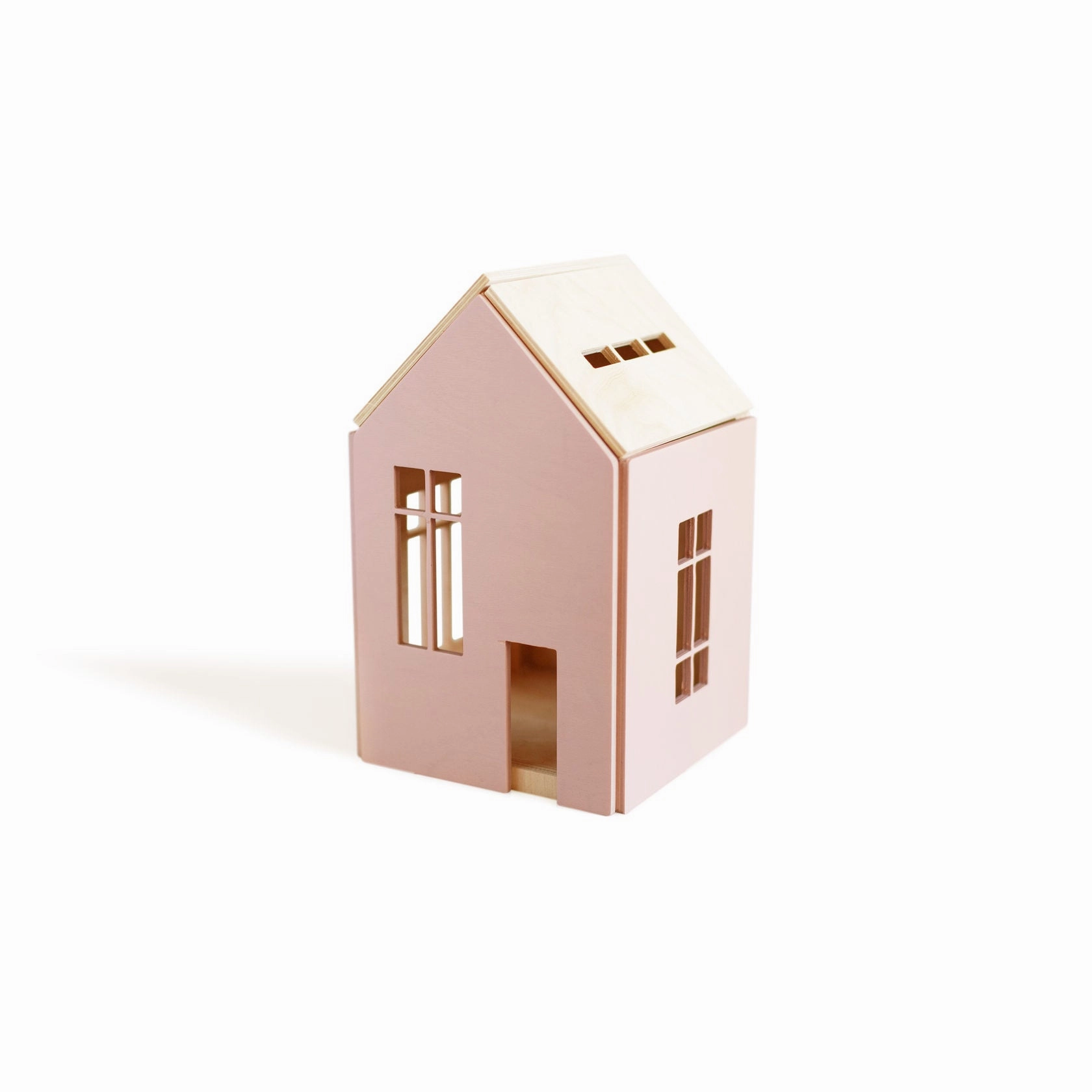 babai Wooden Dollhouse On The Magnets L Pink