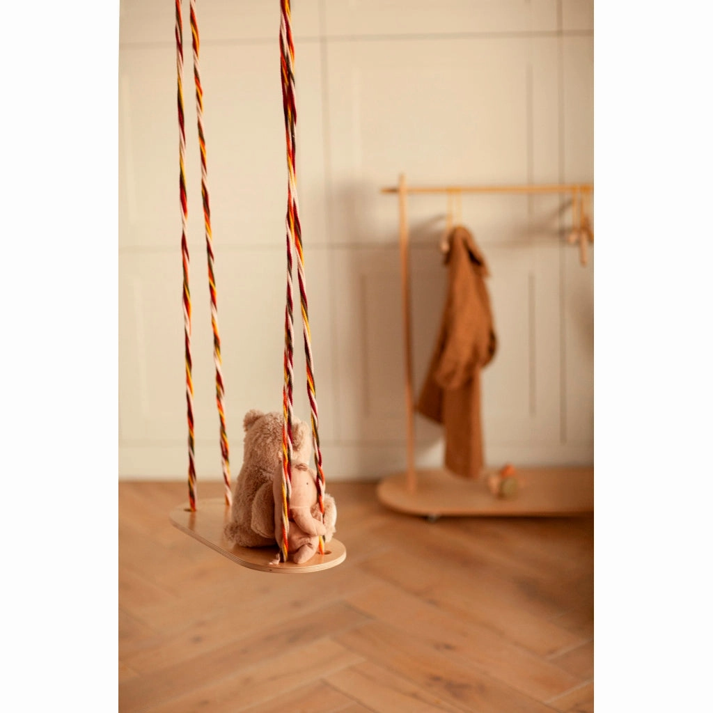 babai Wooden Swing Color Rope
