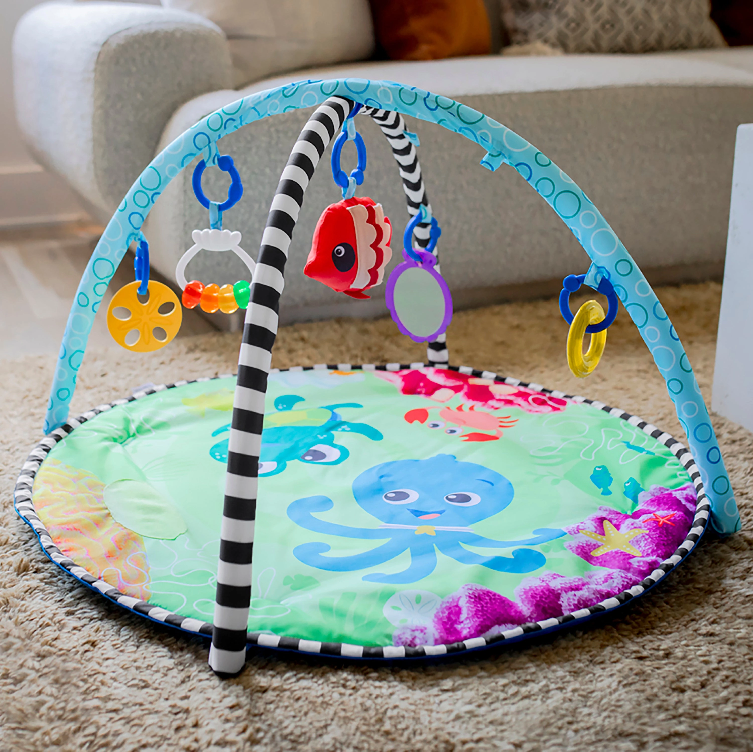 Baby Einstein Sea Floor Explorers 2-In-1 Water Mat Play Gym