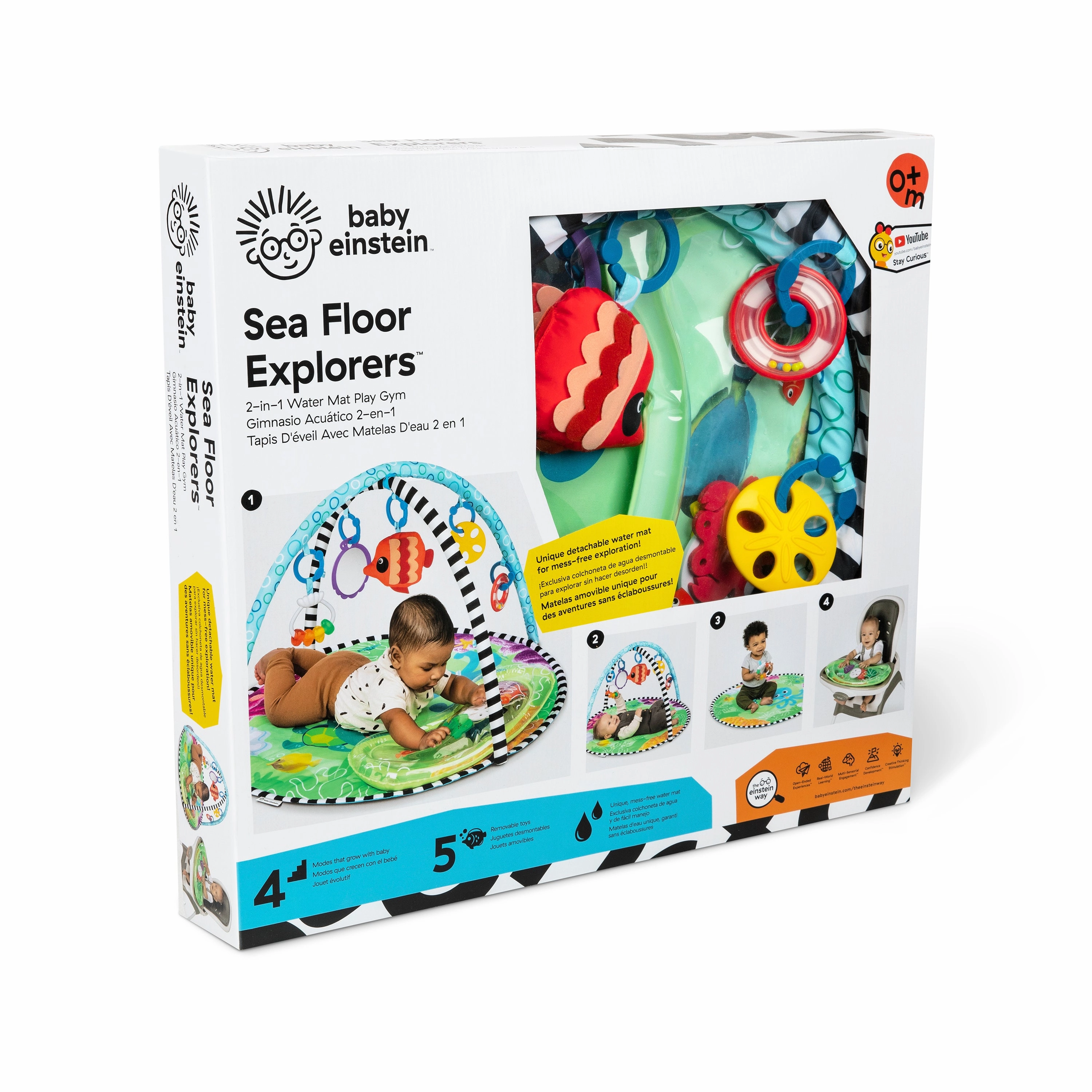 Baby Einstein Sea Floor Explorers 2-In-1 Water Mat Play Gym
