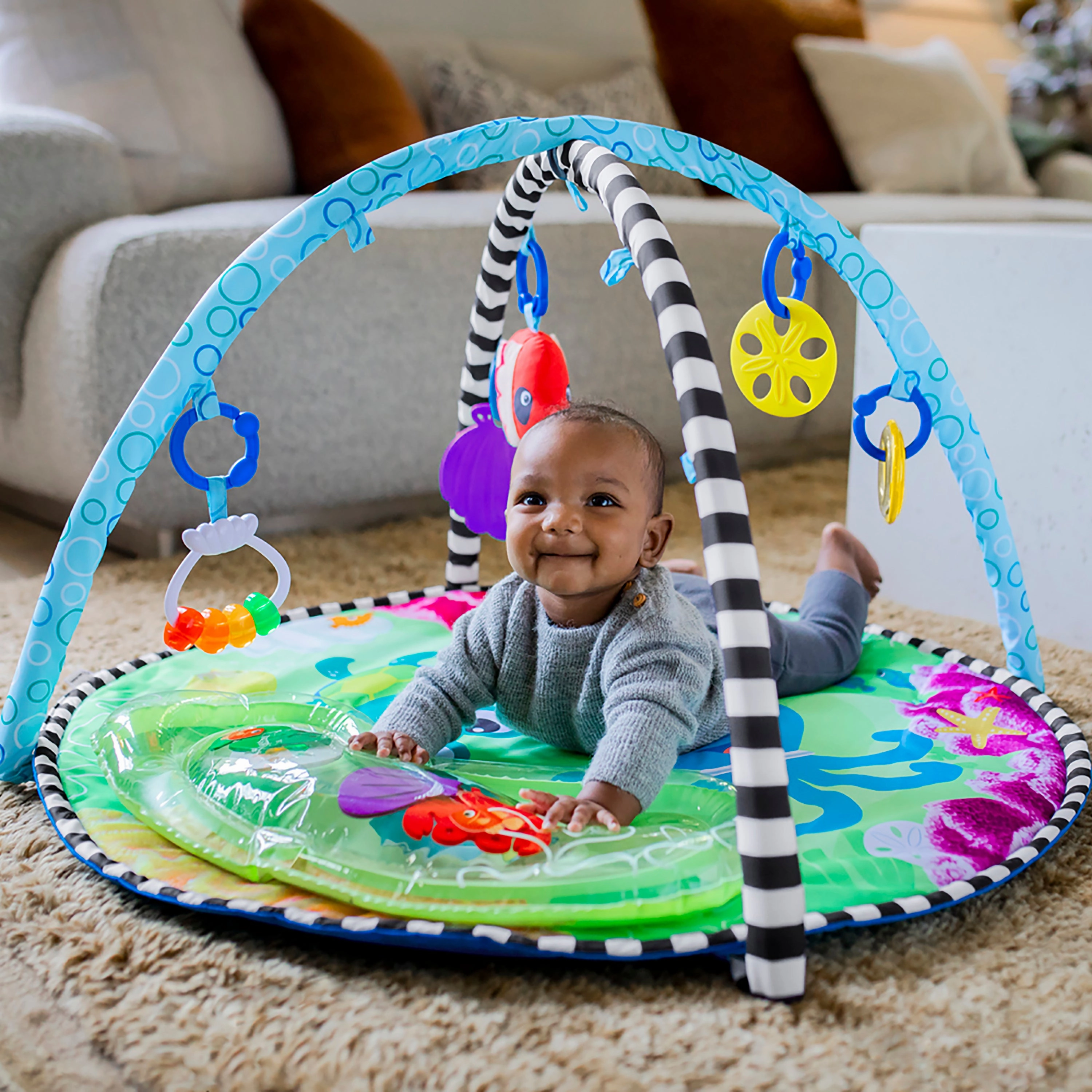 Baby Einstein Sea Floor Explorers 2-In-1 Water Mat Play Gym