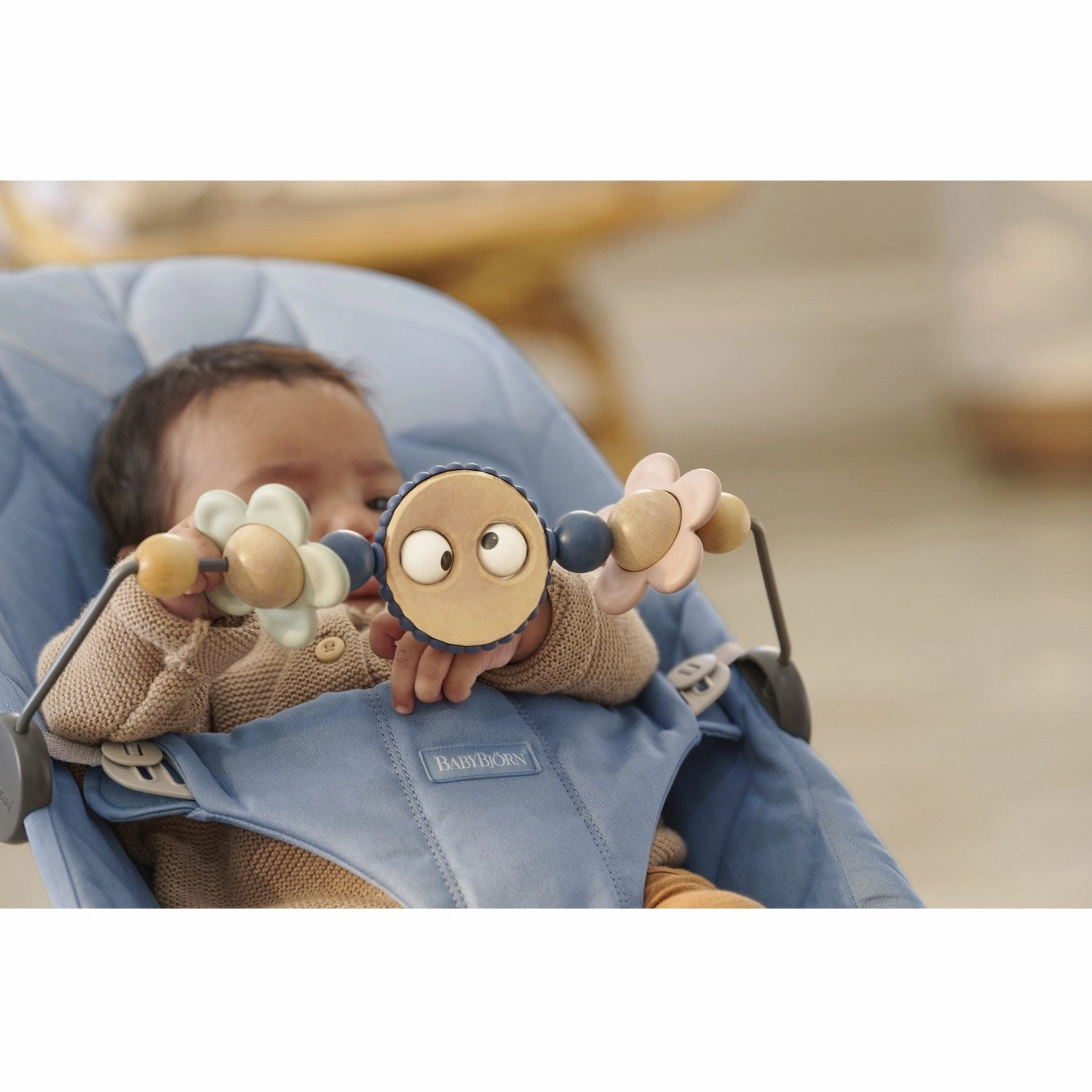 BabyBjrn Mischievous Eyes Pastel Toy For Bouncer