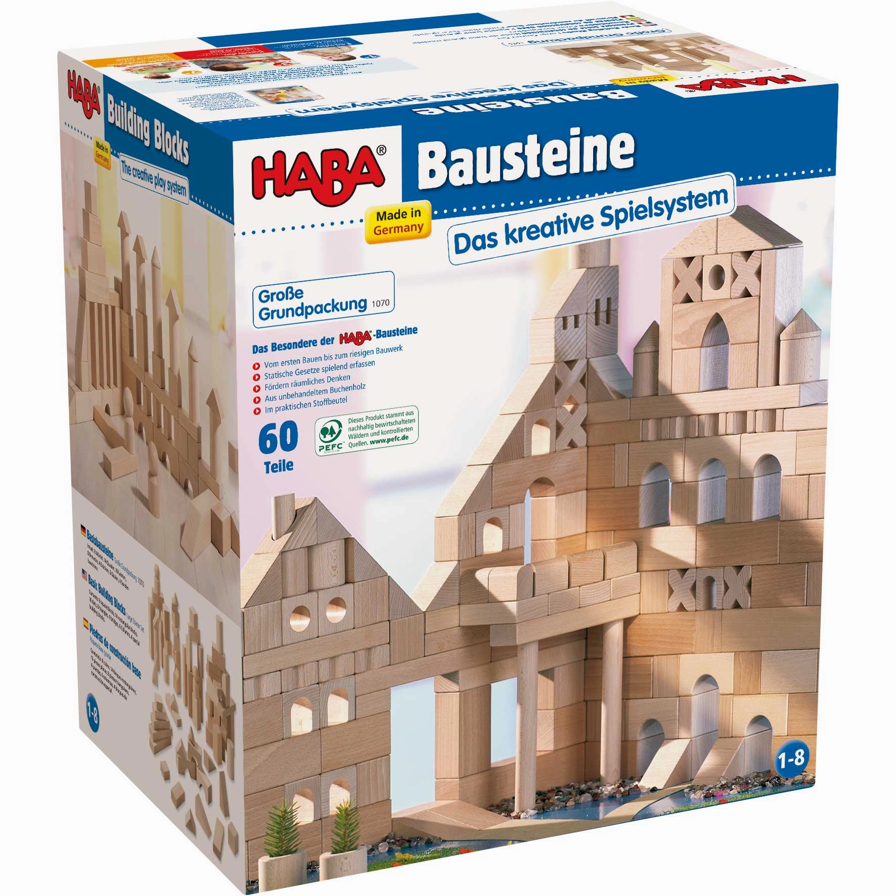 Basic Building Blocks 60 Piece Large Starter Set