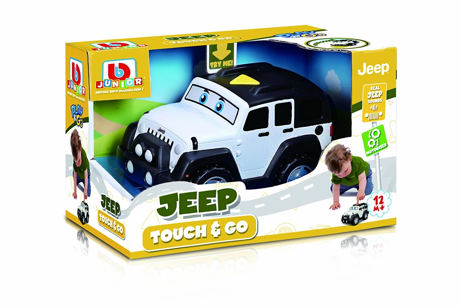 Bb Junior Jeep Light & Sound Jeep Wrangler - White