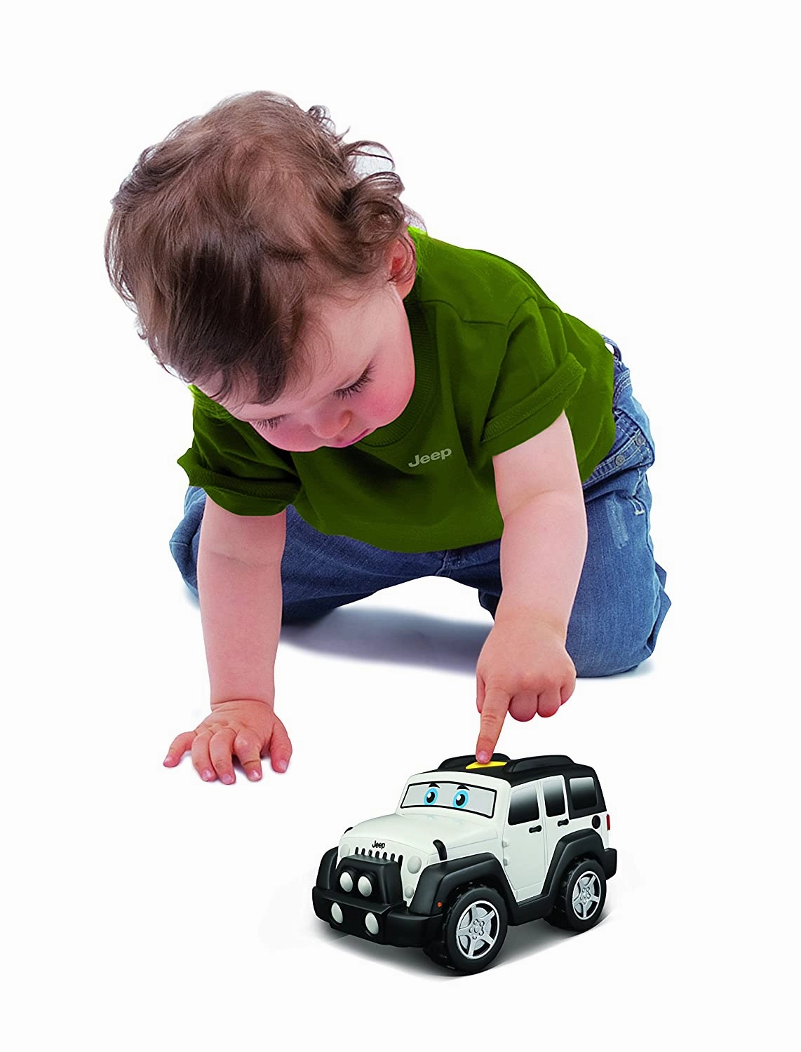 Bb Junior Jeep Light & Sound Jeep Wrangler - White