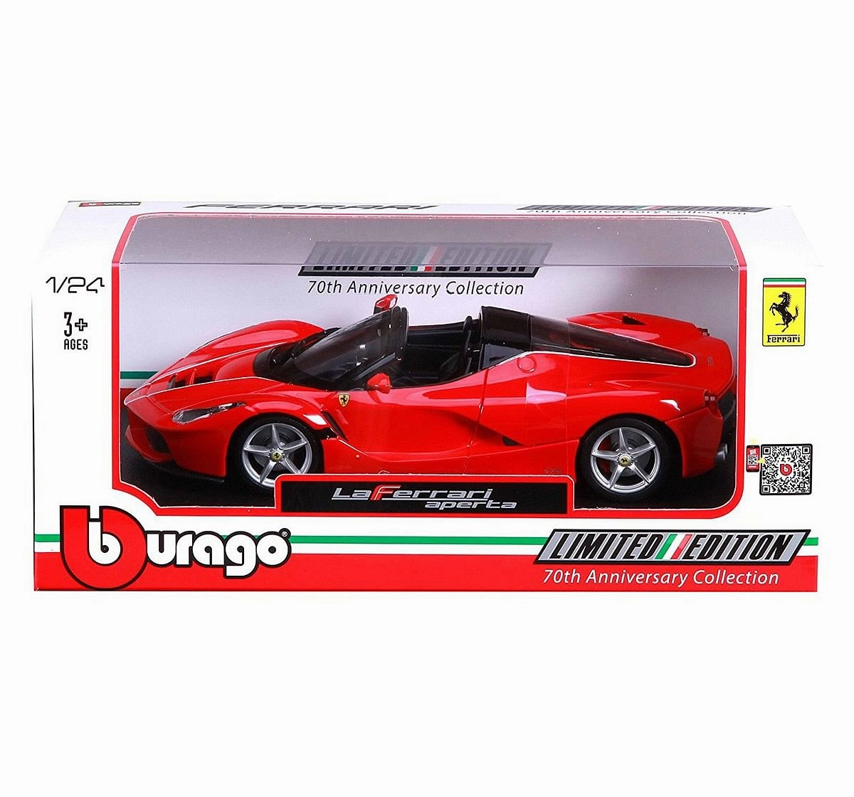 Bburago 1:24 Ferrari R & P Without Stand Laferrari Aperta - Red