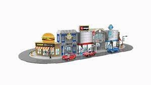 Bburago 1:43 Str. Fire City Deluxe Playset - Multicolor