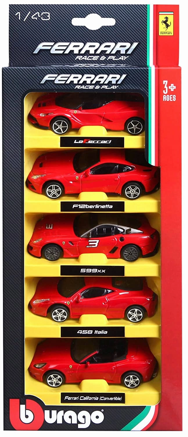 Bburago Ferrari 488 Challenge Die-cast Metal Model Car - Yellow