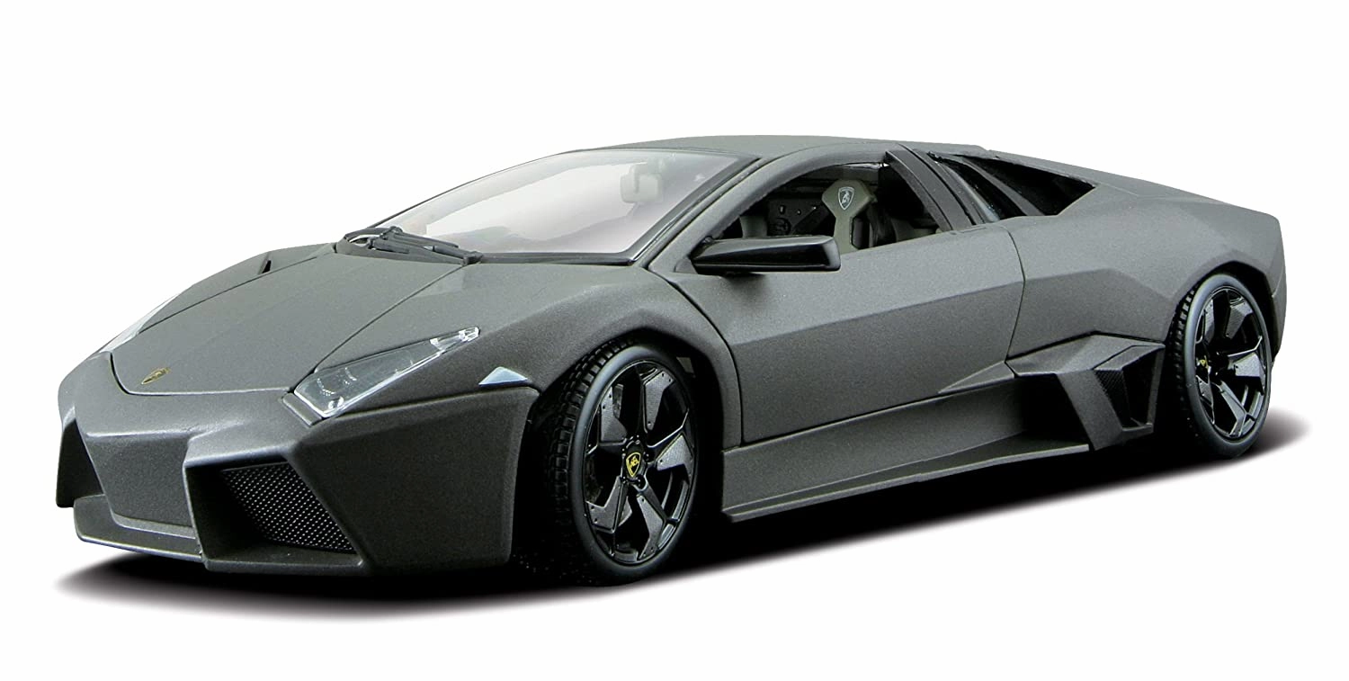 Bburago Lamborghini Reventon Grey 1:18 Scale Model Car - Black