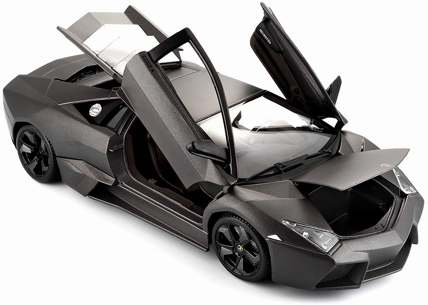 Bburago Lamborghini Reventon Grey 1:18 Scale Model Car - Black