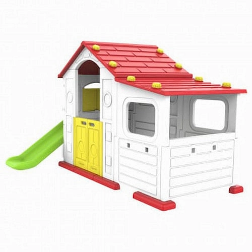 Big Playhouse W/ Slide & Basketball Ring