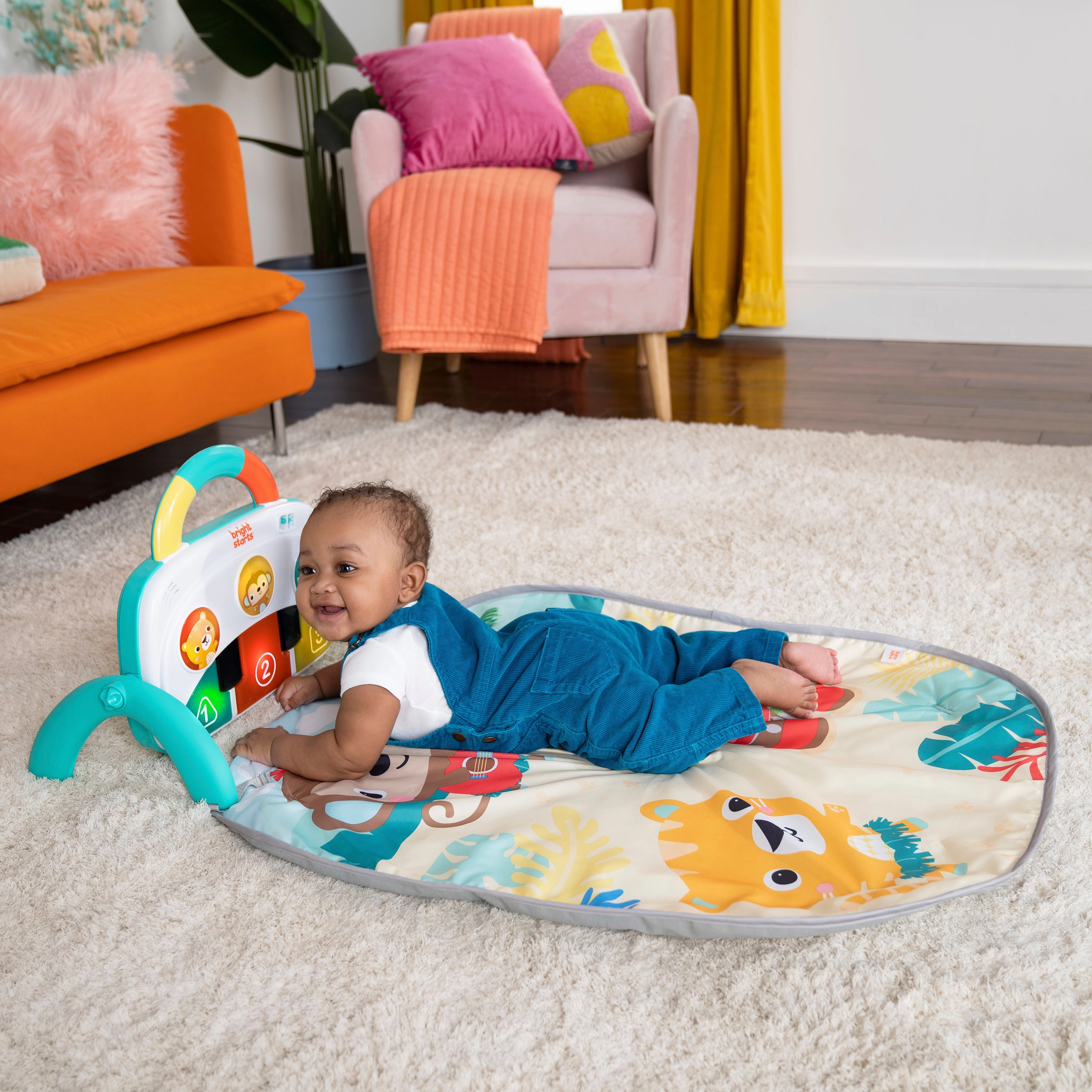 Bright Starts 4-in-1 Groovin Kicks Piano & Drum Kick Gym