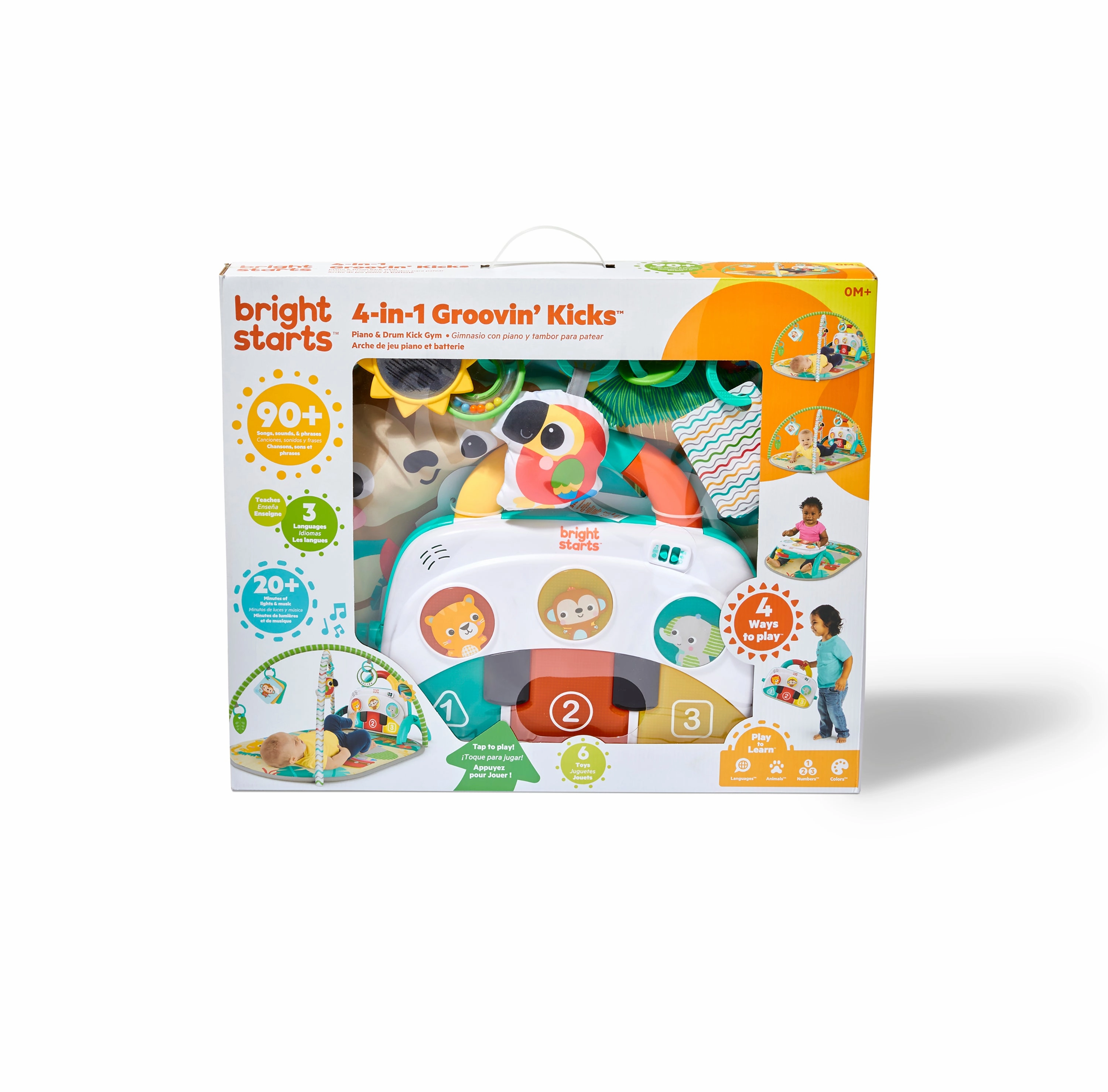 Bright Starts 4-in-1 Groovin Kicks Piano & Drum Kick Gym