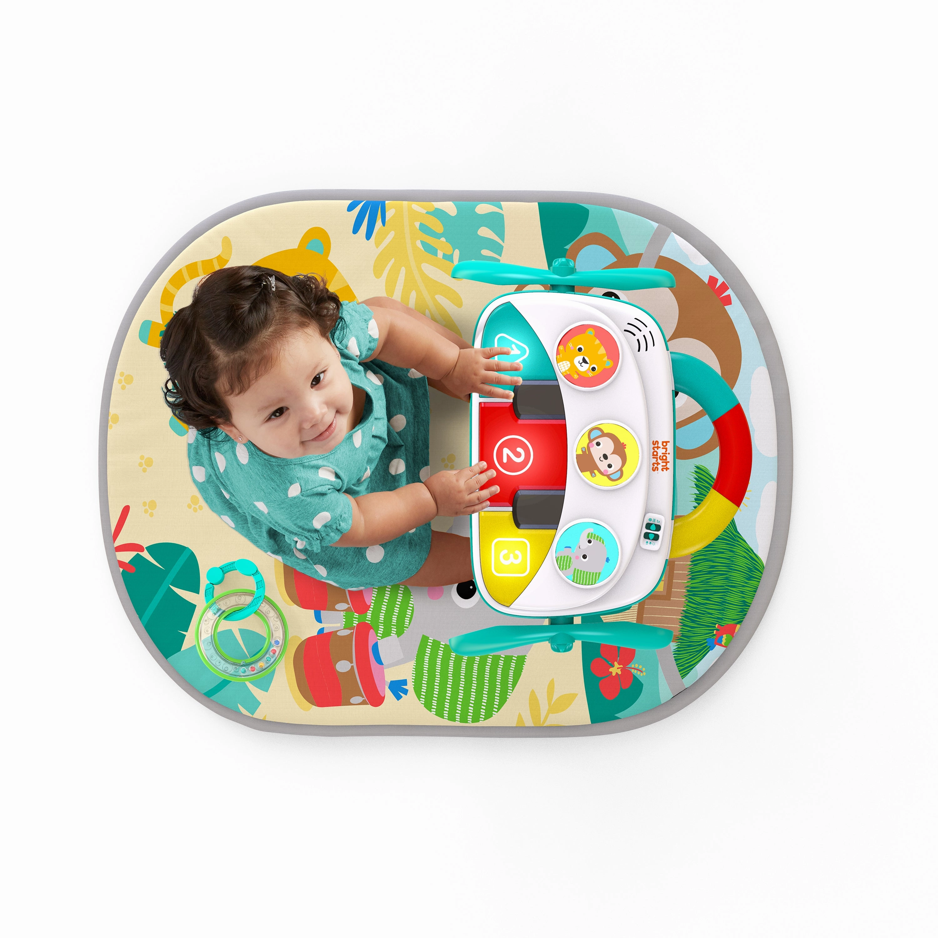 Bright Starts 4-in-1 Groovin Kicks Piano & Drum Kick Gym