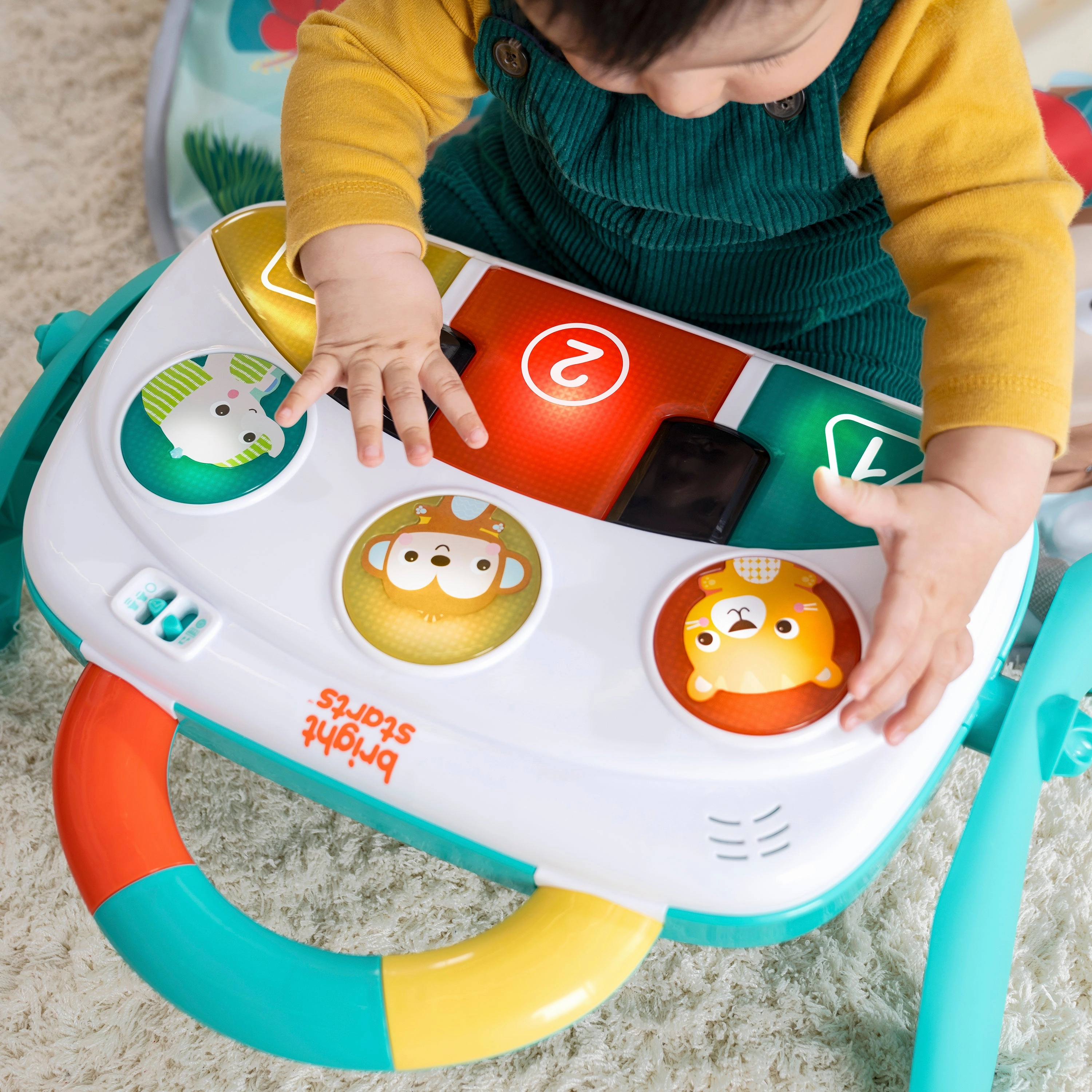 Bright Starts 4-in-1 Groovin Kicks Piano & Drum Kick Gym