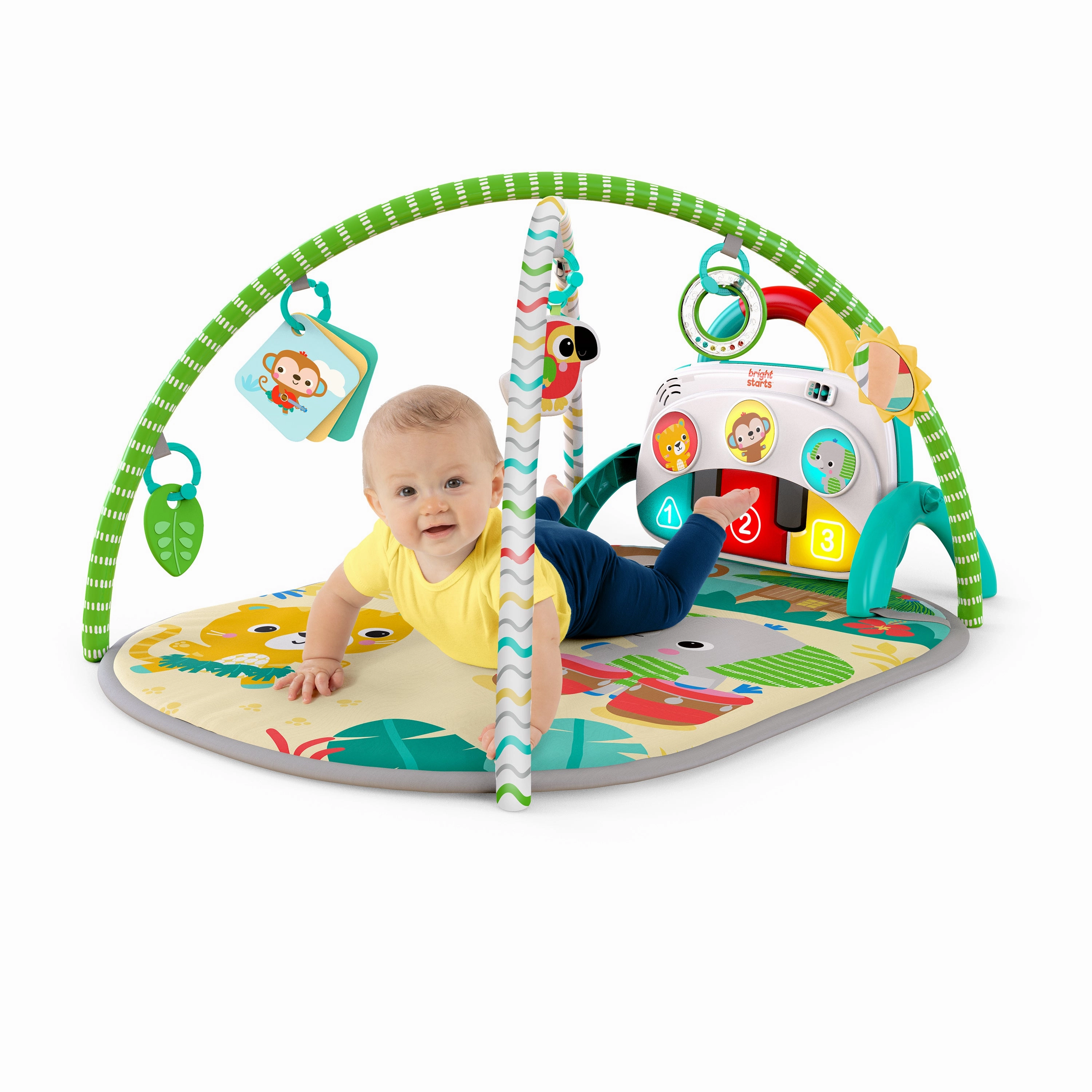 Bright Starts 4-in-1 Groovin Kicks Piano & Drum Kick Gym
