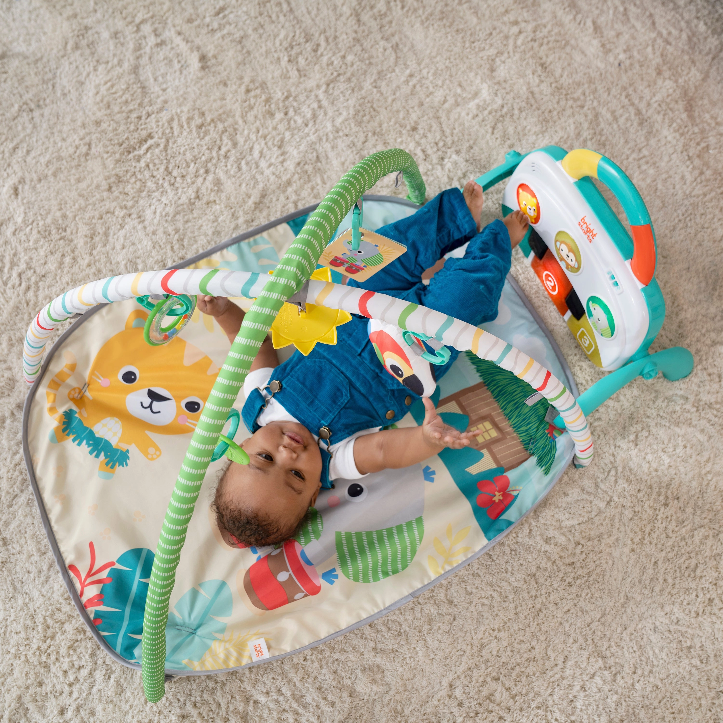 Bright Starts 4-in-1 Groovin Kicks Piano & Drum Kick Gym