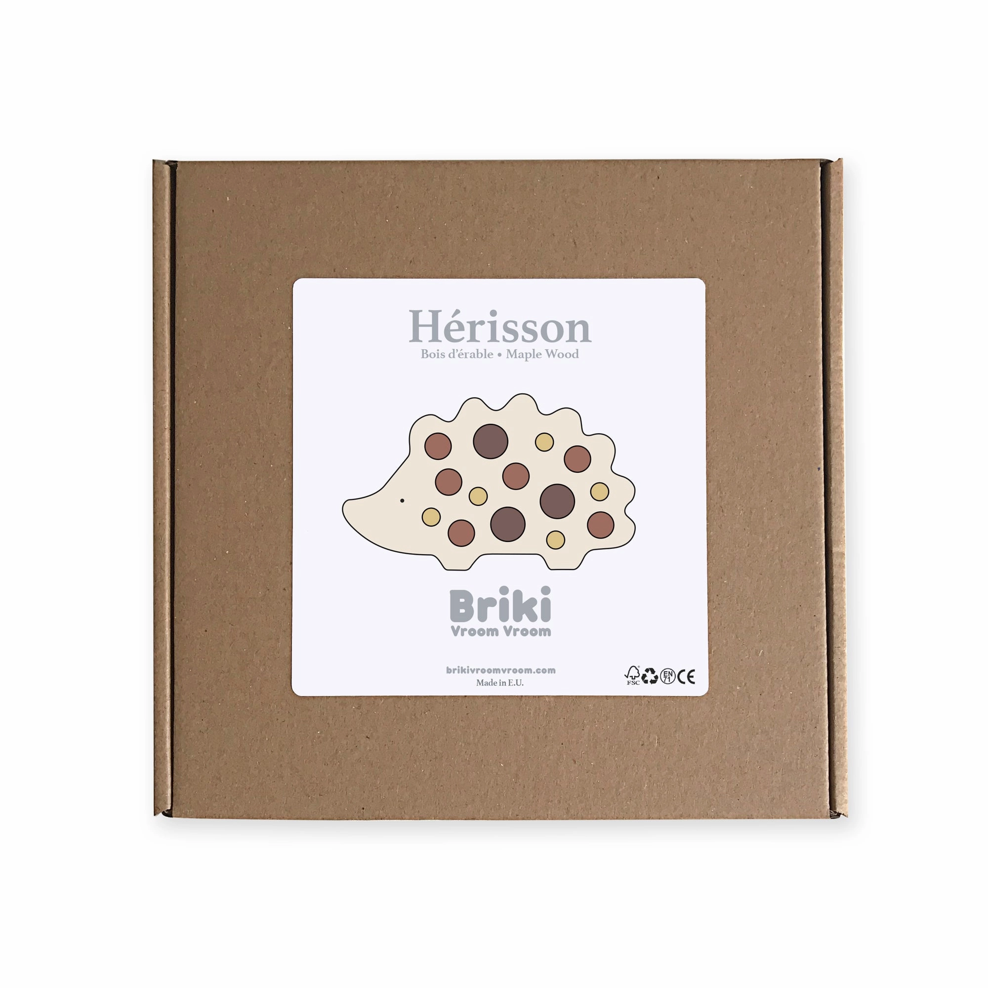 Briki Vroom Vroom Titi - Wooden Animal - Herisson