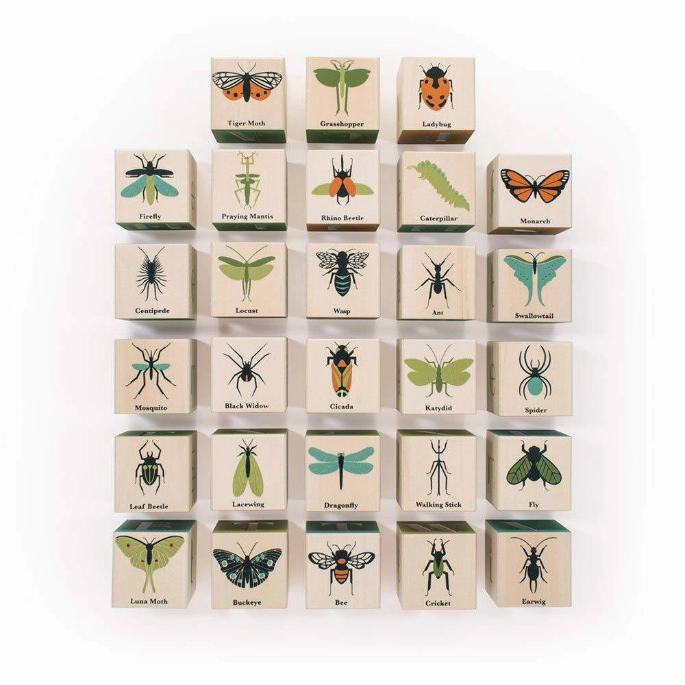 Bugs Wooden Alphabet Blocks